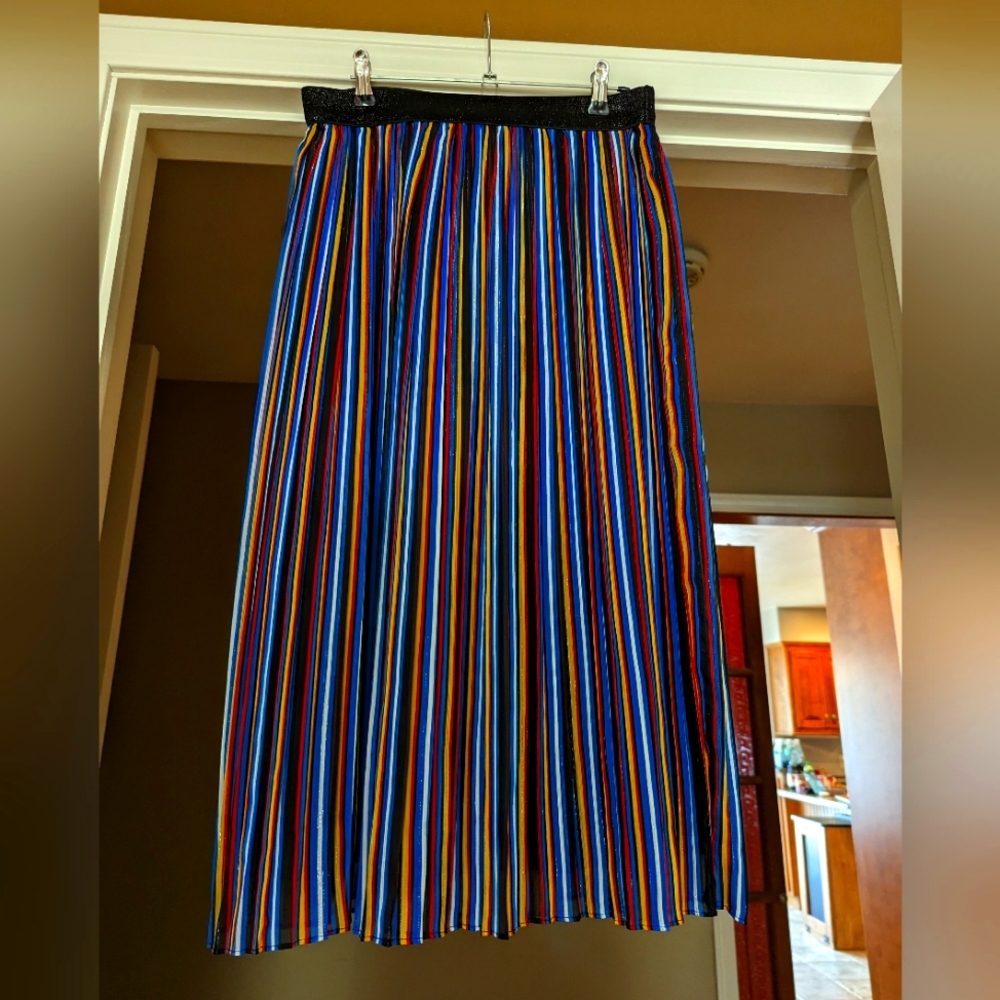 INC International Concepts - multi color shimmer skirt